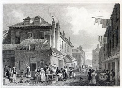 Hungerford Market, Strand, Thomas Barber tarafından kazınmış, 1830 by Thomas Hosmer Shepherd