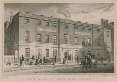 Lock Hastanesi, Hyde Park Corner, Londra by Thomas Hosmer Shepherd