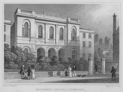 Metodist Şapeli, Edinburgh (gravür) by Thomas Hosmer Shepherd