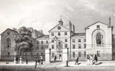 Middlesex Hastanesi, 'Londra ve Ondokuzuncu Yüzyılda Çevresi' barından. Jones und Co., 1827-1829 by Thomas Hosmer Shepherd