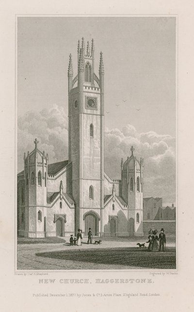 Yeni Kilise, Haggerston by Thomas Hosmer Shepherd