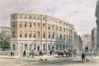 Gresham St Girişinde Yeni Evler, 1851 by Thomas Hosmer Shepherd