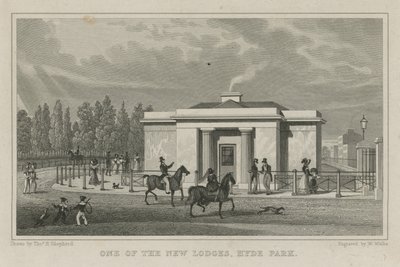 Yeni localardan biri, Hyde Park, Londra by Thomas Hosmer Shepherd
