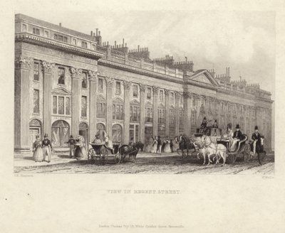 Regent Sokağı by Thomas Hosmer Shepherd