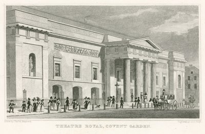 Kraliyet Tiyatrosu, Covent Garden; by Thomas Hosmer Shepherd