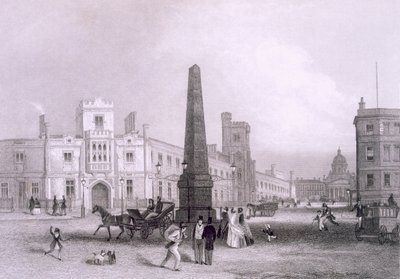 Indigent Blind ve Bethlehem Hastanesi Okulu, c1851-55. by Thomas Hosmer Shepherd