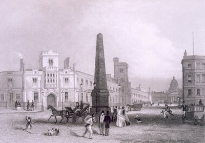 Indigent Blind ve Bethlehem Hastanesi Okulu, c.1851-55 by Thomas Hosmer Shepherd