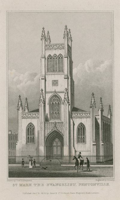 ಸೇಂಟ್ ಮಾರ್ಕ್ಸ್ ಚರ್ಚ್, ಕ್ಲರ್ಕೆನ್ವೆಲ್ ಟರ್ಕ್ by Thomas Hosmer Shepherd