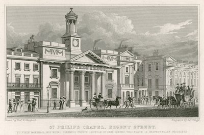 Aziz Philip Şapeli, Regent Caddesi, Londra by Thomas Hosmer Shepherd