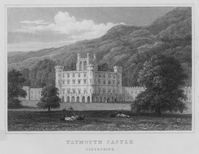Taymouth Kalesi, Perthshire (gravür) by Thomas Hosmer Shepherd