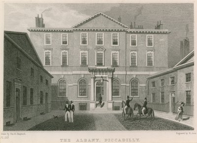Albany, Piccadilly, Londra by Thomas Hosmer Shepherd