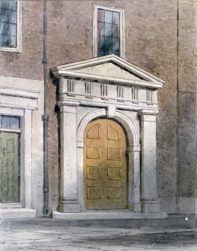 Masonlar Salonuna Giriş, 1854 (kağıt üzerinde wc) by Thomas Hosmer Shepherd