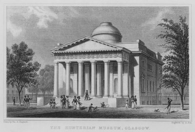 Hunterian Müzesi, Glasgow (gravür) by Thomas Hosmer Shepherd