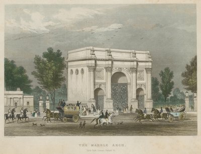 Marble Arch, Hyde Park Corner, Londra by Thomas Hosmer Shepherd