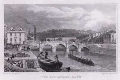 Eski Köprü, Hamam (gravür) by Thomas Hosmer Shepherd