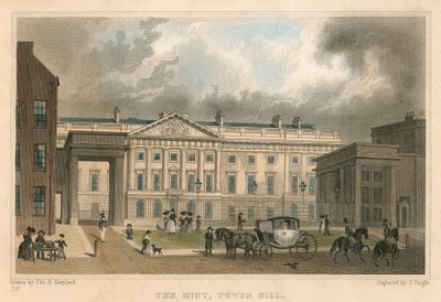 Kraliyet Darphanesi, Tower Hill, Londra by Thomas Hosmer Shepherd