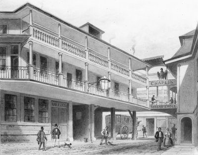 Yayılmış Kartal Gracechurch Caddesi (suluboya) by Thomas Hosmer Shepherd