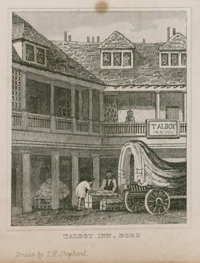 Tabard Inn, Southwark by Thomas Hosmer Shepherd