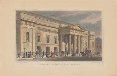 Kraliyet Covent Garden Tiyatrosu, c. 1830. by Thomas Hosmer Shepherd