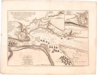 Jeffreys tarafından St. Laurence Nehri Planı by Thomas Jefferys