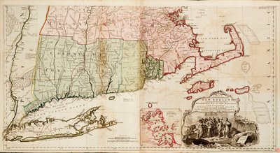 Massachusetts Körfezi ve New Hampshire eyaletleri ile Connecticut ve Rhode Island kolonilerini içeren New England