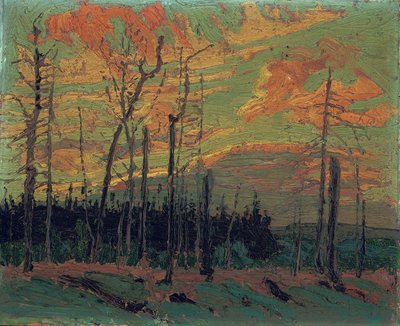 Gün Batımında Yanmış Toprak, 1915 by Tom Thomson