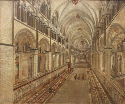 Canterbury Katedrali avlusu, doğuya bakış by Thomas Johnson