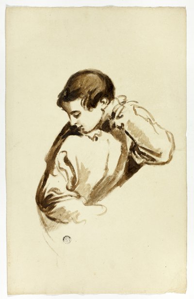 Çocuk Yan Dönüyor, Yarım Boy by Thomas Jones Barker