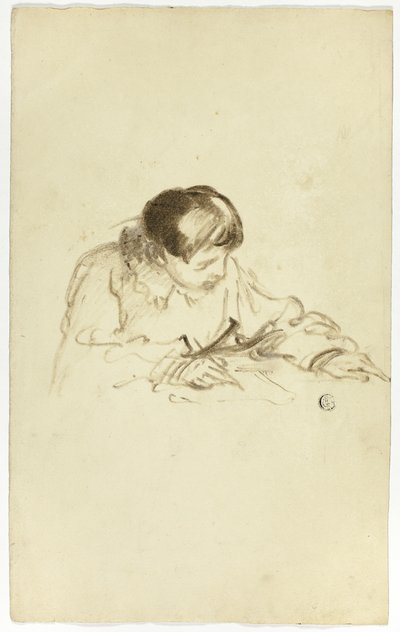 çocuk yazma veya eskiz by Thomas Jones Barker