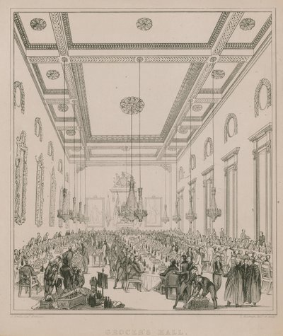 Grocers Hall, Londra gravürü by Thomas Kearnan