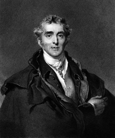 Arthur Wellesley, Wellington Dükü (1769-1852) İngiliz politikacı ve subay (gravür) by Thomas Lawrence