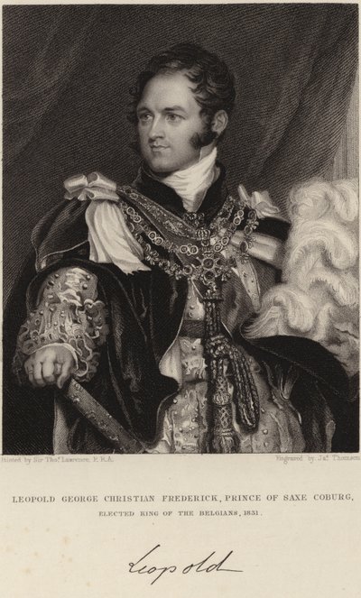 Belçika Kralı I. Leopold by Thomas Lawrence