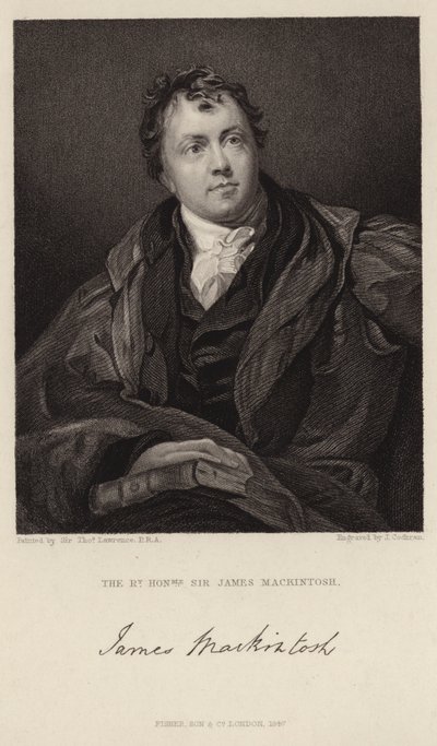 Sir James Mackintosh'un portresi by Thomas Lawrence