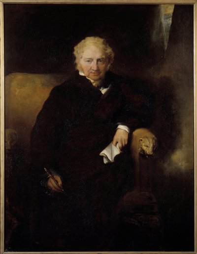 Ressamın Portresi Henri Fussli (veya Fuseli) (1741-1825) Sir Thomas Lawrence (1769-1830) tablosu 19. yüzyıl Güneşi. 1042x1,09 m Bayonne, Musee Bonnat by Thomas Lawrence