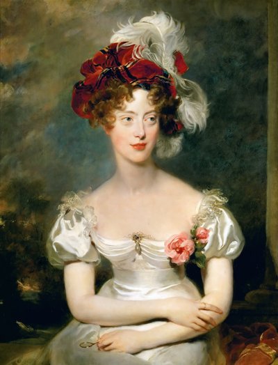 Napoli Prensesi Caroline ve Sicilya 1798-1870, Düşes de Berry by Thomas Lawrence