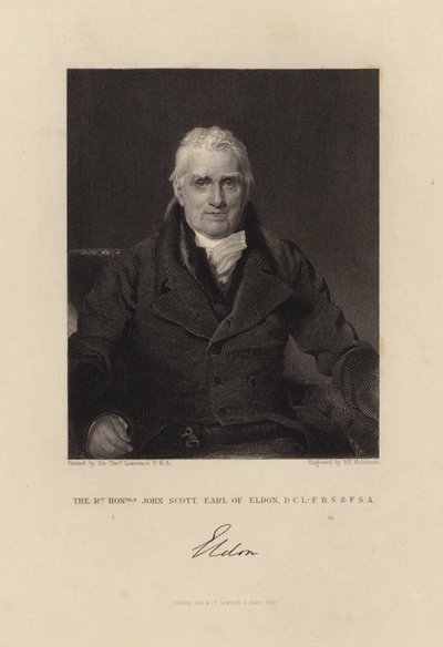 Eldon'ın Çok Saygıdeğer John Scott Kontu by Thomas Lawrence