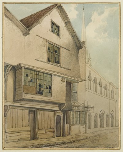 46 Baldwin Street (kağıt üzerine sulu boya) by Thomas Leeson the Elder Rowbotham