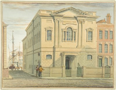 Meclis Odaları, Prince Caddesi (kağıt üzerine sulu boya) by Thomas Leeson the Elder Rowbotham
