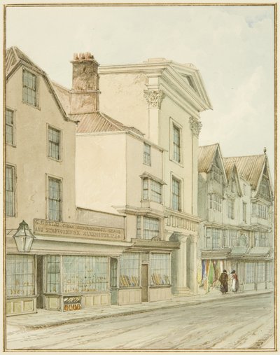 Castle Street (kağıt üzerine sulu boya) by Thomas Leeson the Elder Rowbotham