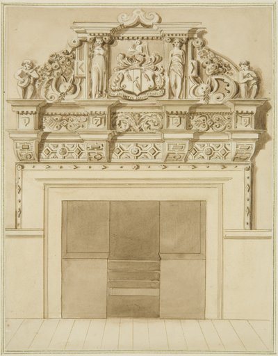 1729 tarihli, Redcliffe Caddesi 139 adresindeki baca (kağıt üzerine suluboya) by Thomas Leeson the Elder Rowbotham