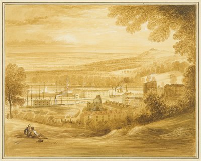Clifton Kilisesi yakınlarındaki alandan görülen Cumberland Havzası by Thomas Leeson the Elder Rowbotham