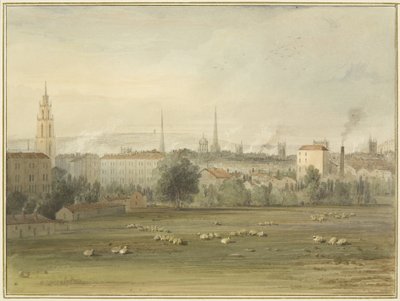 Bristol silüeti manzaralı Stokes Croft yakınında (1810