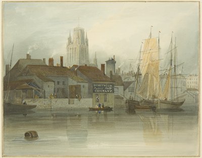 Redcliffe Kulesi ve Feribot Kulesinden Dönüş, Kraliçe Meydanı, 1826 by Thomas Leeson the Elder Rowbotham
