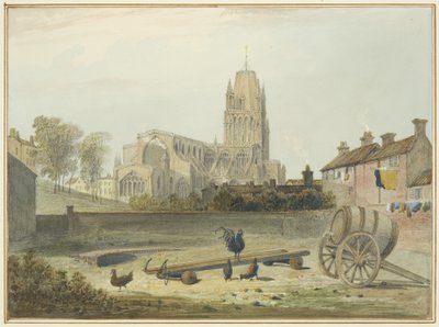 kuzey-doğudan St Mary Redcliffe Kilisesi by Thomas Leeson the Elder Rowbotham