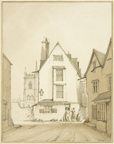 Aziz Philip Kilisesi ve Dar Ova (kağıt üzerine sulu boya) by Thomas Leeson the Elder Rowbotham