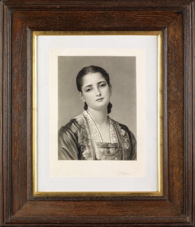 Anita (mezzotint) by Thomas Lewis Atkinson