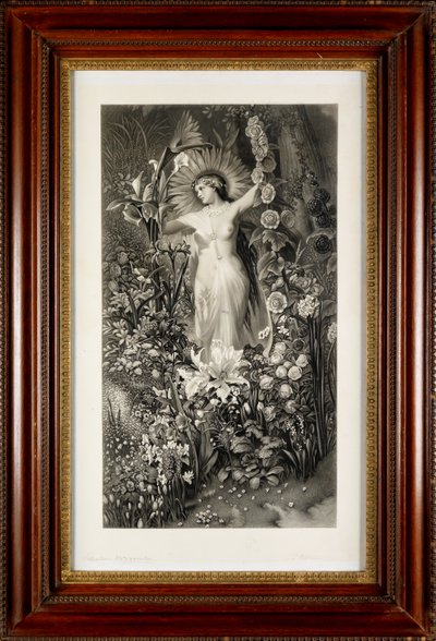 Flora (gravür) by Thomas Lewis Atkinson