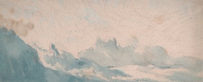 Bir Alp Oluşumunun Üzerinde İnce Bulut by Thomas Lindsay