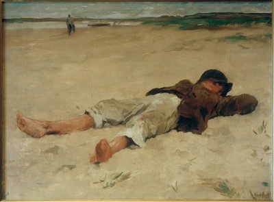 yalancı çiftçi çocuk by Thomas Ludwig Herbst