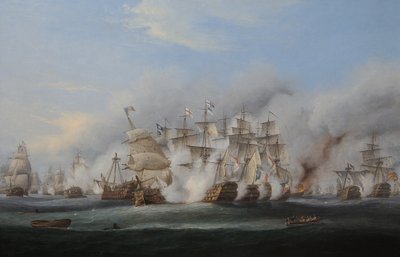 Trafalgar Savaşı by Thomas Luny